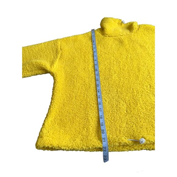 NWT Levi's Yellow Aura Cozy Warm Mock Neck Sherpa Pullover Sweatshirt Small - Picture 11 of 11